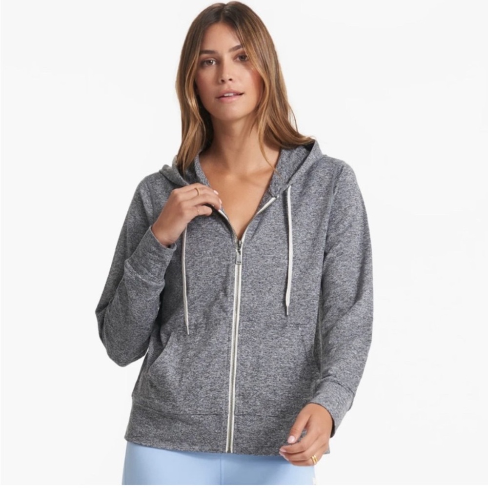 Vuori EUC Halo Performance Zip Up Hoodie Gray Size Medium